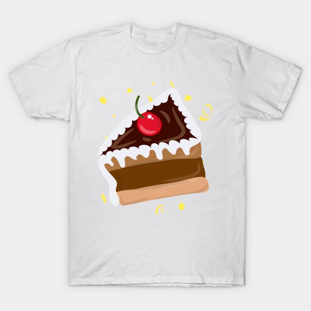 Yummy Piece of Cake T-Shirt by HeartFavoriteDesigns